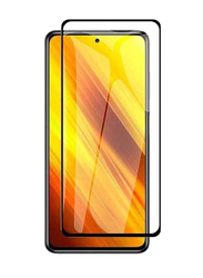 Xiaomi Poco X3 Full Coverage Tempered Glass Screen Protector, Clear/Black