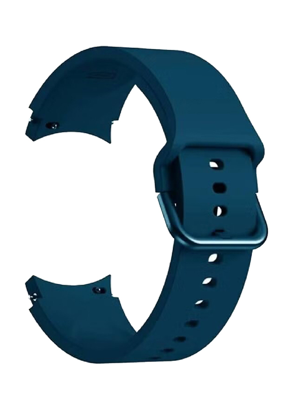 Soft Silicone Sport Band for Samsung Watch 4/Watch 4 Classic, Dark Blue