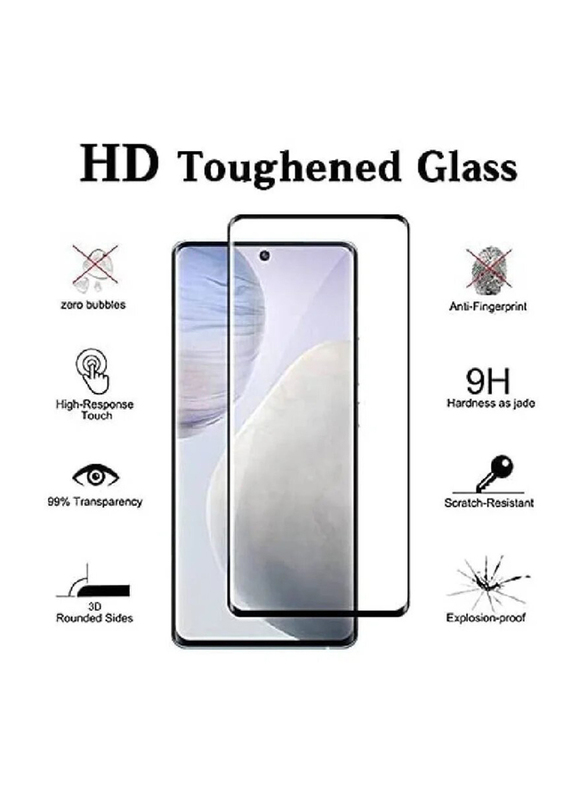 Vivo X60 Edge To Edge Tempered Glass Screen Protector, Clear