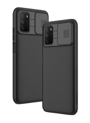 Nillkin Xiaomi Poco M3 Hybrid TPU Bumper Back Slide Camera Lens Mobile Phone Case Cover, Black