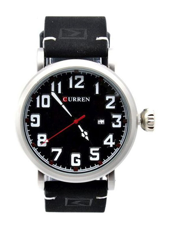 

Curren Analog Watch for Men with Leather Band, Water Resistant, 8283CWBK, Black