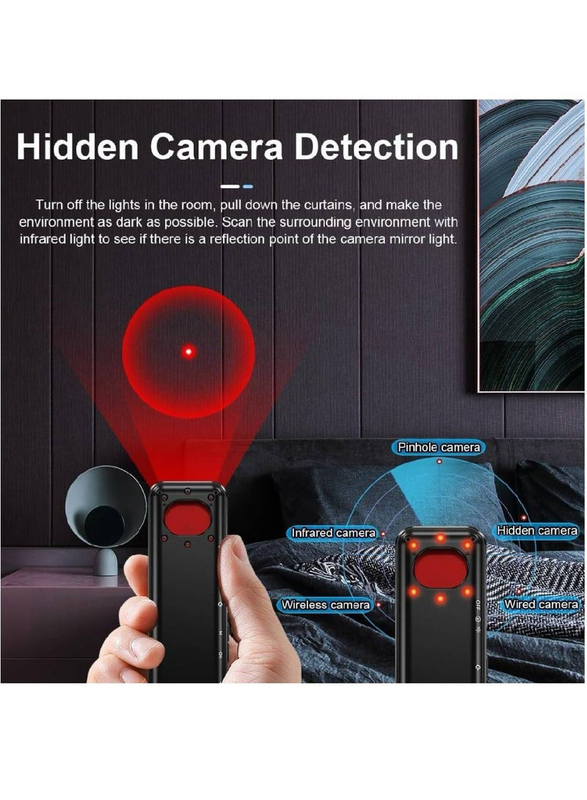 New Design Hidden Camera Detectors, Black