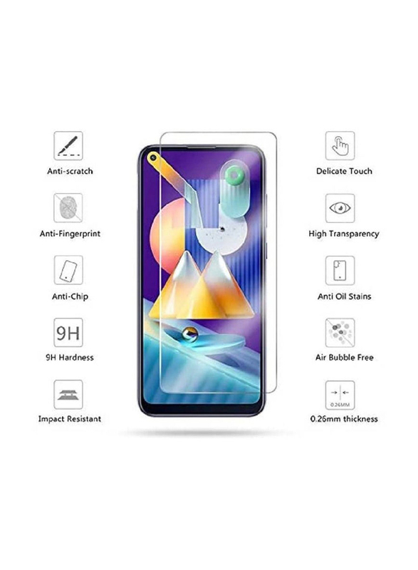 Samsung Galaxy A21S Tempered Glass Screen Protector, Clear