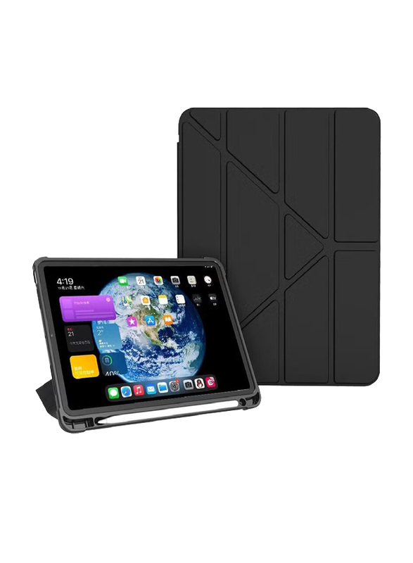 Dux Ducis Apple iPad Air 9.7-inch 2023 Protective New PU Leather Smart Flip Tablet Case Cover, Black