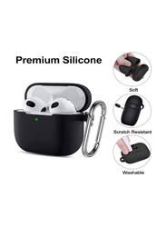 Silicone Protective Case Cover for Apple AirPods 3 3rd Generation, Black