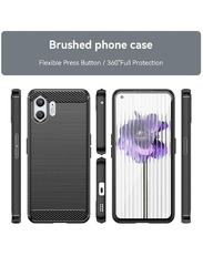 Zoomee Nothing Phone 2 Protective Soft Flexible Slim Anti-Scratch Shockproof Mobile Phone Case Cover, Black