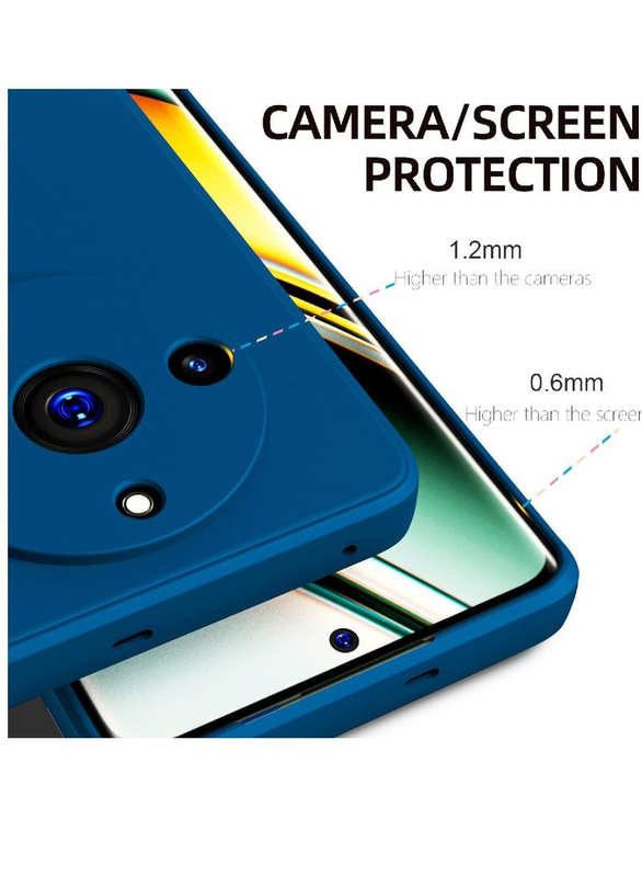 ZooMee Realme 11 Pro/11 Pro+ Protective Silicone Flexible Camera Protection Slim Ultra Soft Back Mobile Phone Case Cover, Blue