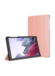 Samsung Galaxy Tab A7 Lite (SM-T220/SM-T225/SM-T227 2021) Protective Stand Slim Lightweight Folio Hard Shell Back Tablet Case Cover, Rose Gold