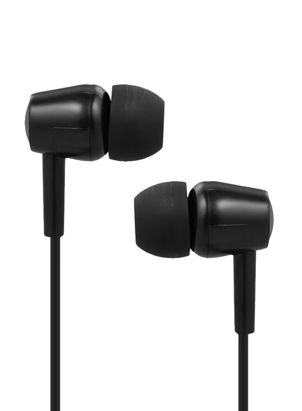 3.5mm Wired In-Ear Headphones With Microphone, Black