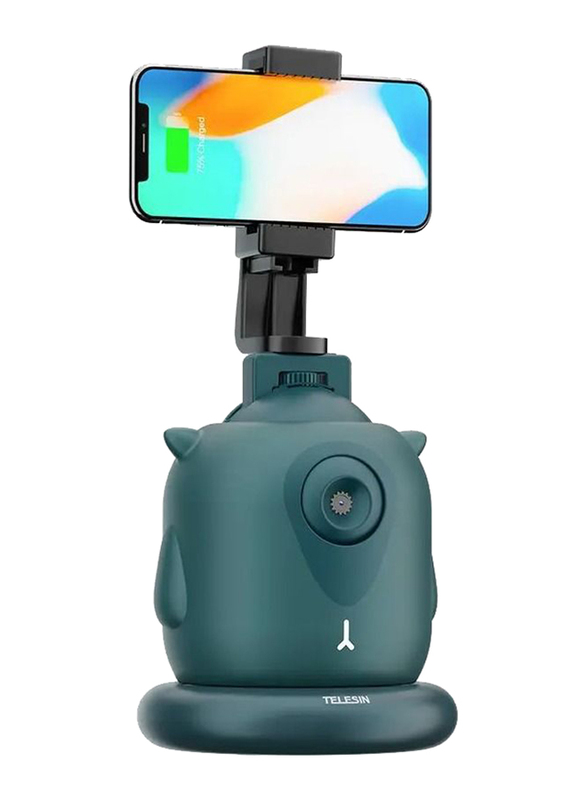 Telesin Little Demon 360-Degrere Smart Tracking Camera Phone Stand, Cyan