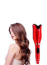 Umate Automatic Ceramic Rotating Hair Curler, Red