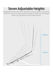 Multifunctional Laptop & Tablet Holder Stand, White