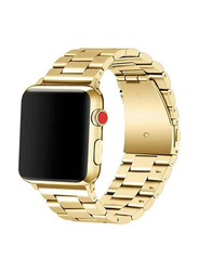 Replacement Stainless Steel Strap for Apple Watch 42mm, Gold