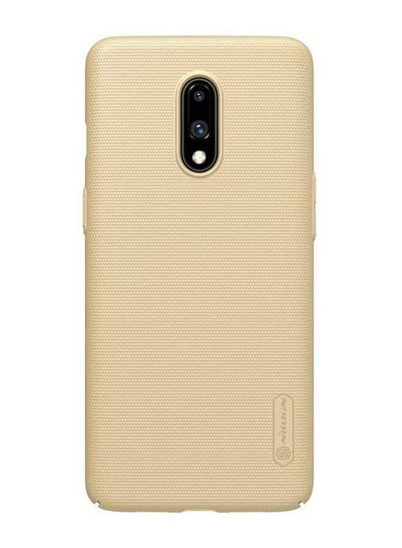 Nillkin OnePlus 7 Super Frosted Shield Hard PC Back Mobile Phone Case Cover, Gold