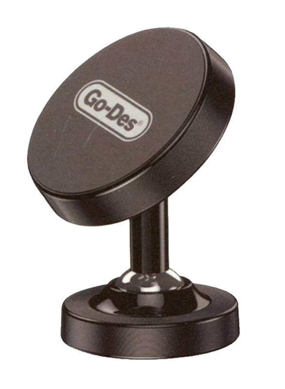 Go-Des Adjustable Dashboard Magnetic Car Phone Holder, Brown