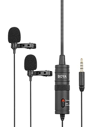 Boya BY-M1DM Omni-Directional Lavalier Microphone, LU-D5707, Black