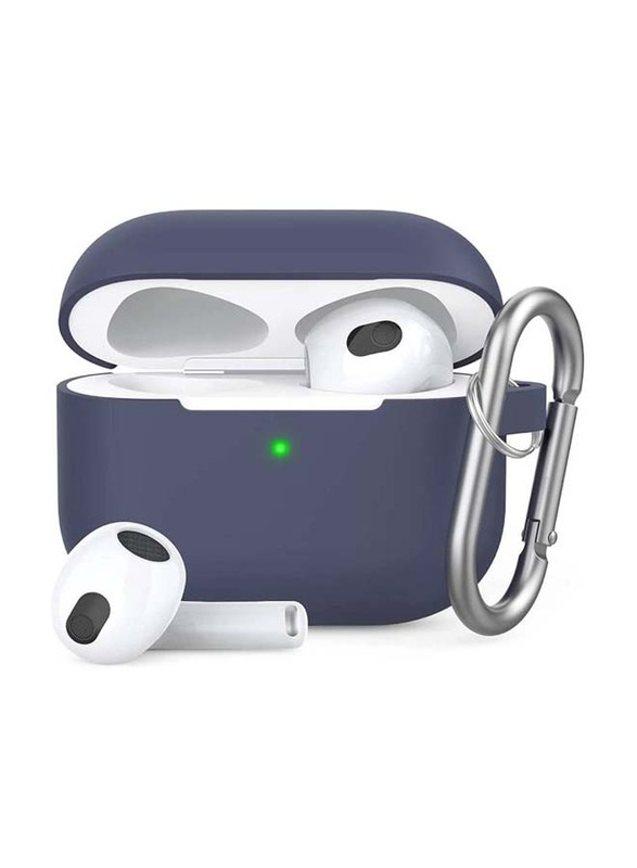 Soft Silicone Case Cover for Apple AirPods 3, Blue