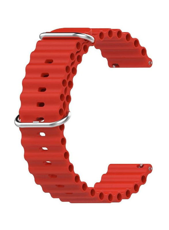 Quick Release Silicone Band with Metal Buckle for Huawei Watch GT2 Pro, Red