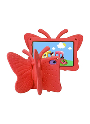 Apple iPad Mini 6th Gen Kids EVA Butterfly Stand Soft Tablet Back Case Cover, Red