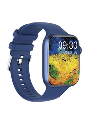 New Bluetooth Calling Full Screen Touch Heart Rate Monitoring Smartwatch, Blue