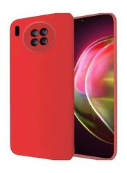 Huawei Mate 40 Pro Soft Liquid Silicone Slim Gel Protective Mobile Phone Case Cover, Red