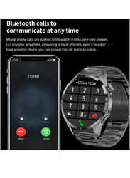 New Design Super AMOLED Bluetooth Calling Smartwatch, Heart Rate, Sleep Monitor, IP68 Waterproof, Black