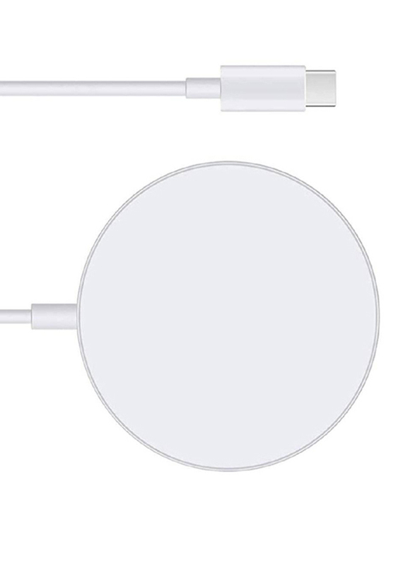 15W Fast Magnetic Wireless Charger Pad Compatible with Apple iPhone 12/12 Mini/12 Pro/12 Pro Max, White