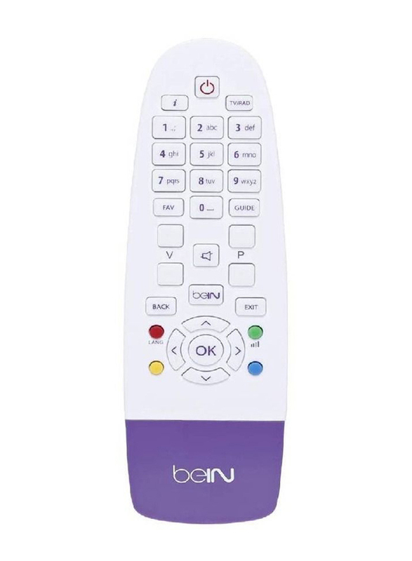 Bein Sports Receiver Remote Control, White/Purple