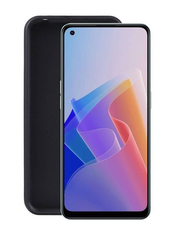 Oppo Reno7 Z 5g Protective Soft Silicone Bumper Mobile Phone Case Cover, Black