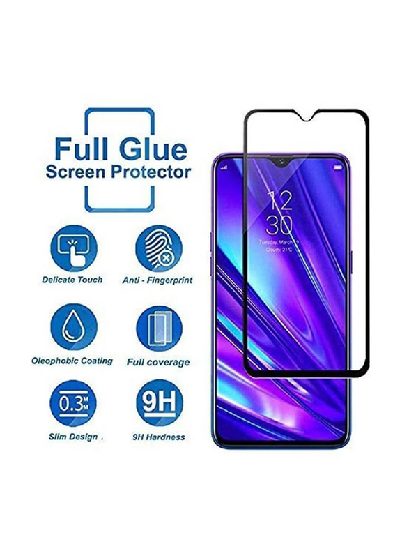 Redmi Note 8 Tempered Glass Screen Protector, Clear/Black