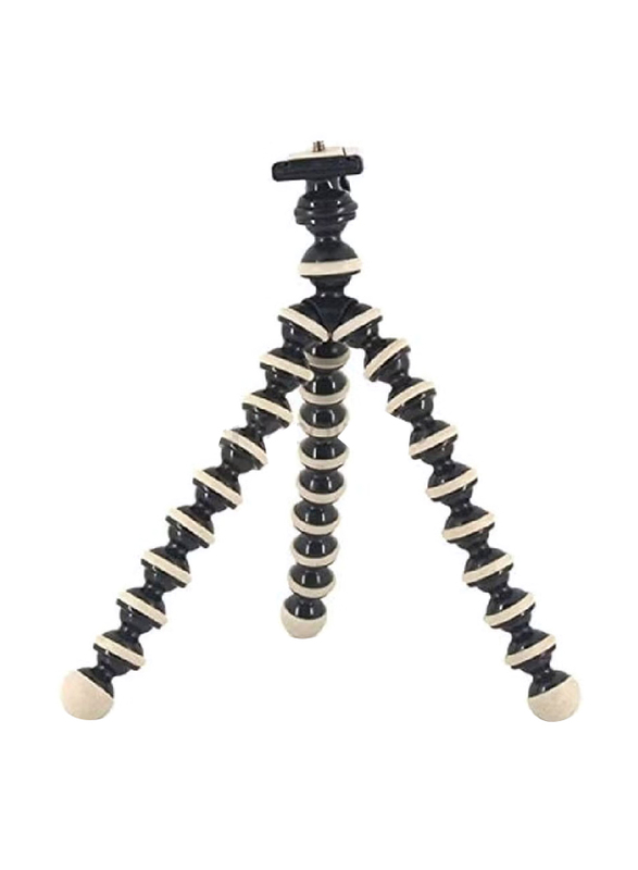 Octopus Bubble Gorilla Pod Mini Flexible Universal Camera Dv Tripod Holder Stand, Black/White