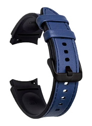 Leather Replacement Band for Samsung Galaxy Watch 4, Blue
