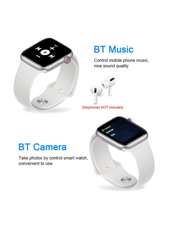 Touch Smartwatch, White