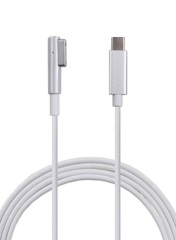 USB C to Magnetic L-Tip Charging Cable for Apple MacBook Air Pro, White