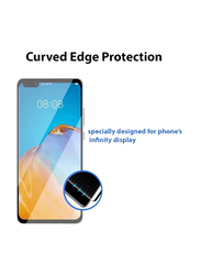 Huawei P40 Pro Anti-Scratch Anti-Fingerprints Tempered Glass Screen Protector, Clear/Black