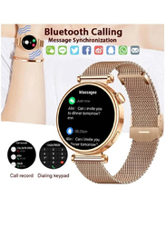 Roxxon Super AMOLED Smartwatch with Bluetooth Calling, Gold