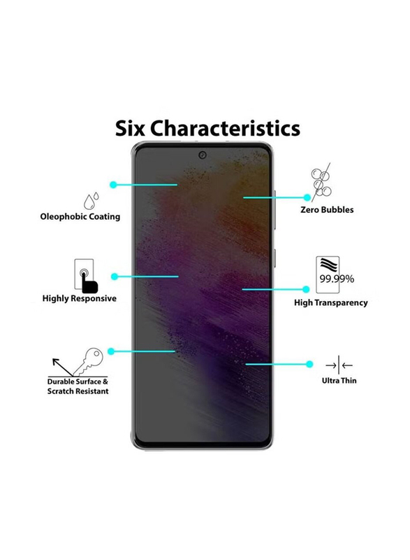 Samsung Galaxy S21+ 5g Anti Scratch Bubble Free Privacy Tempered Glass Screen Protector, Grey