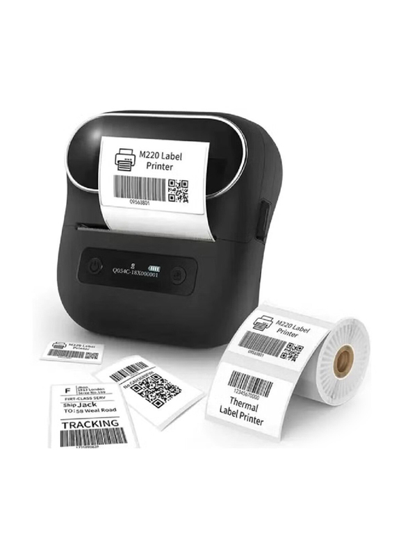 Phomemo M220 Bluetooth Label Printer, Black