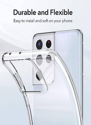 Samsung Galaxy S21 Ultra Silicone Soft Thin Crystal Protective Mobile Phone Case Cover With Corner Bumpers, Clear