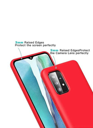 Samsung Galaxy A72 5g Soft Silicone Protective Mobile Phone Case Cover, Red