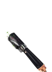 Professional 3 in 1 Steam Hair Dryer Brush With Infrared Light & Steam Spray Hot Air Comb, Black