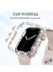 Diamond Apple Watch Cover Guard Shockproof Frame for Apple Watch 41mm, Clear