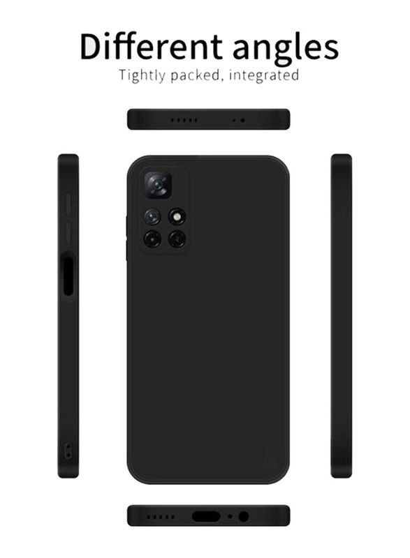 Xiaomi Redmi Note 11 Protective Soft Silicone Back Mobile Phone Case Cover, Black