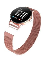 Heart Rate Detection & Waterproof Smartwatch, Rose Gold/Black