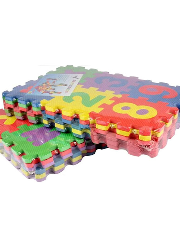 36-Piece Alphabet and Number Puzzles Mat Set, Multicolour