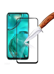 Huawei P20 Lite Full Glue 9H Tempered Glass Screen Protector, Clear/Black