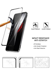 ZTE Nubia Red Magic 6 Full Coverage Protector HD Clear Bubble-Free Tempered Glass Screen Protector, 2 Pieces, Clear