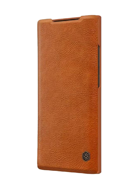 Nillkin Samsung Galaxy Note 20 Ultra Qin Leather Mobile Phone Flip Case Cover, Brown