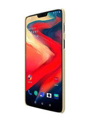 Nillkin OnePlus 6 Super Frosted Shield Hard PC Mobile Phone Case Cover, Gold