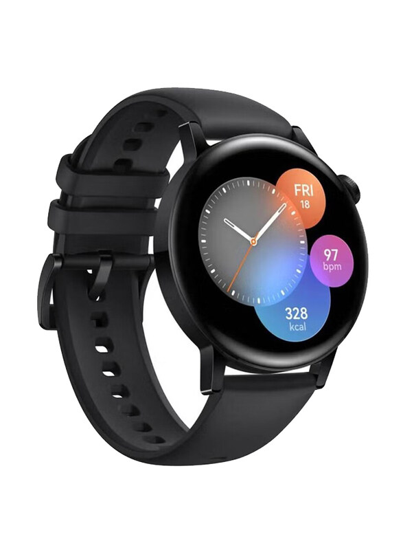 

Generic Replacement Soft Silicone Strap for Huawei Watch 3/3 Pro, Black